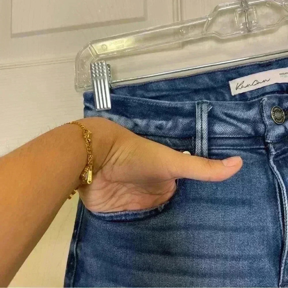 KanCan™ High Rise Medium Destructed Skinny Jean Sz 27 - Picture 5 of 13